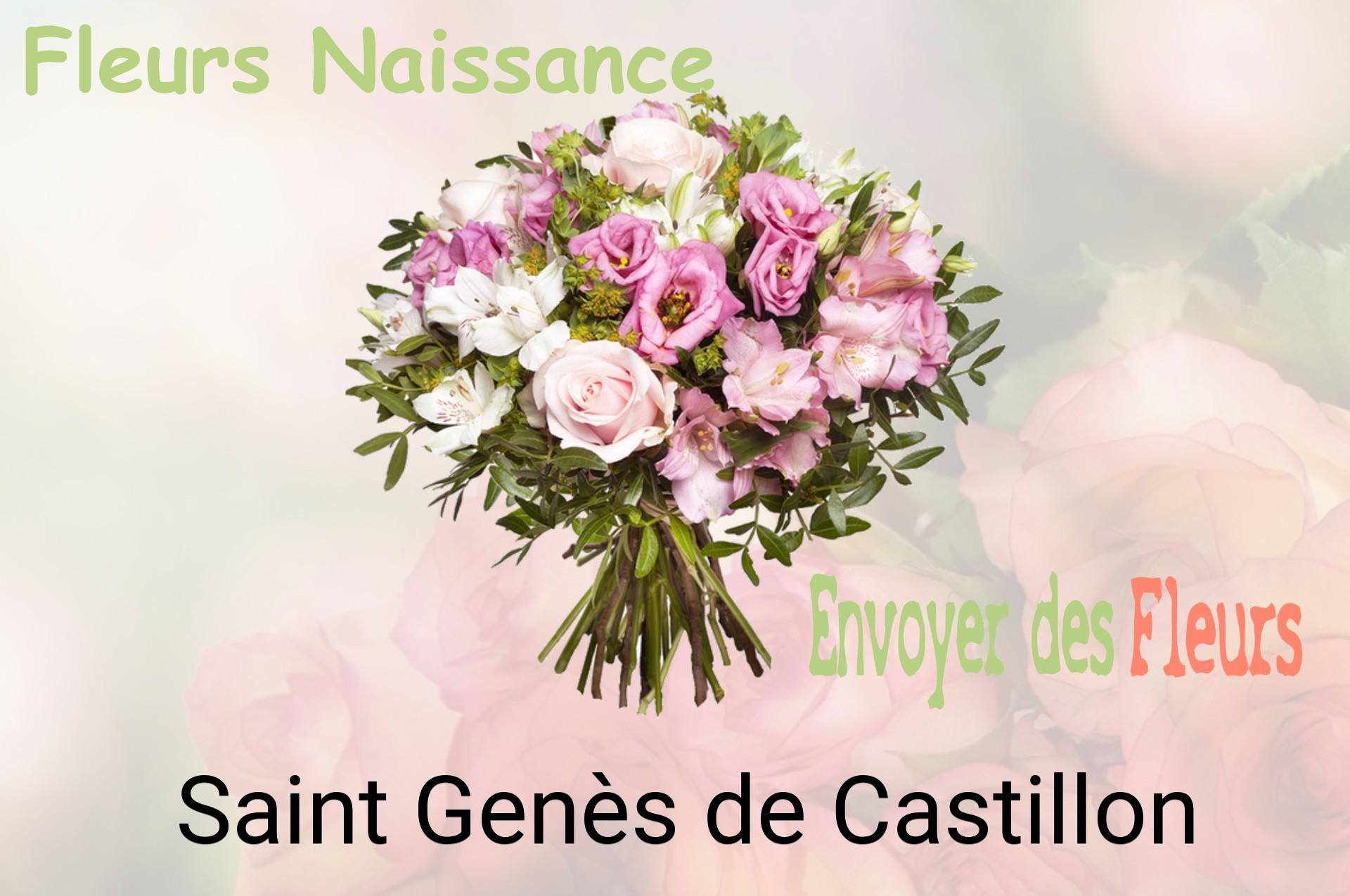 Bouquet de fleurs de naissance livré à Saint-Genès-de-Castillon